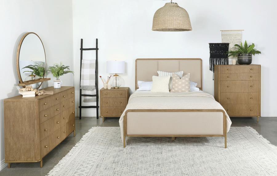 Modal Additional Images for Arini 56-inch Eastern King Panel Bed Cream and Sand Wash