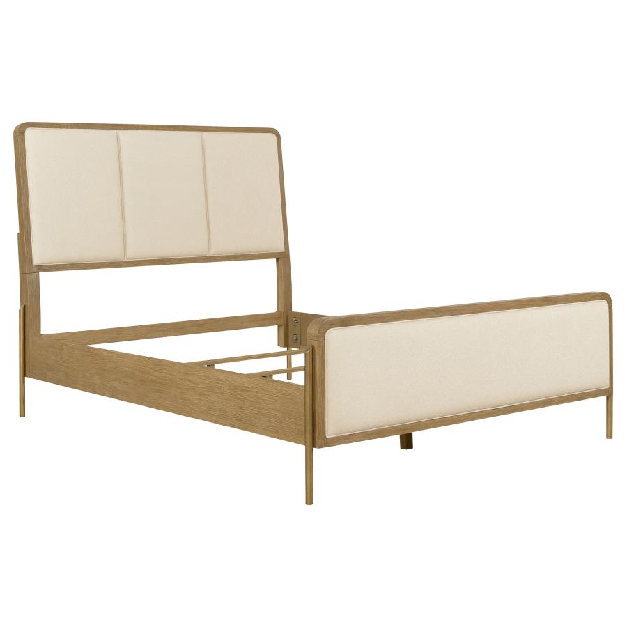 (image for) Arini 56-inch Queen Panel Bed Cream and Sand Wash