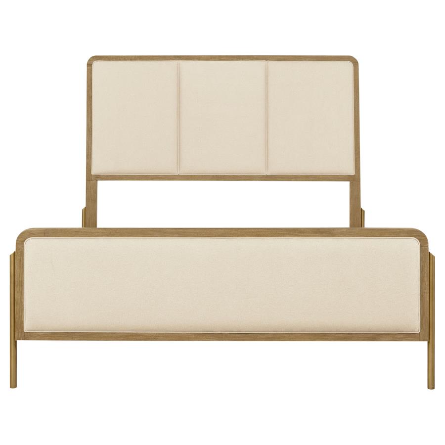 Arini 56-inch Queen Panel Bed Cream and Sand Wash