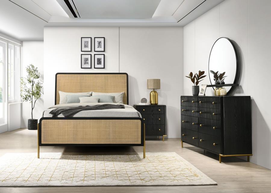 (image for) Arini 4-piece California King Bedroom Set Black and Natural