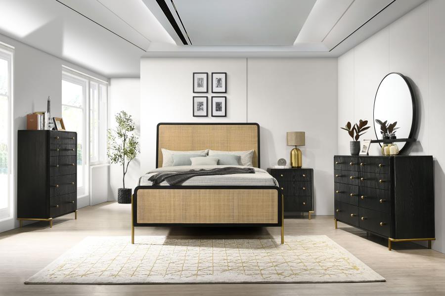 (image for) Arini 5-piece California King Bedroom Set Black and Natural