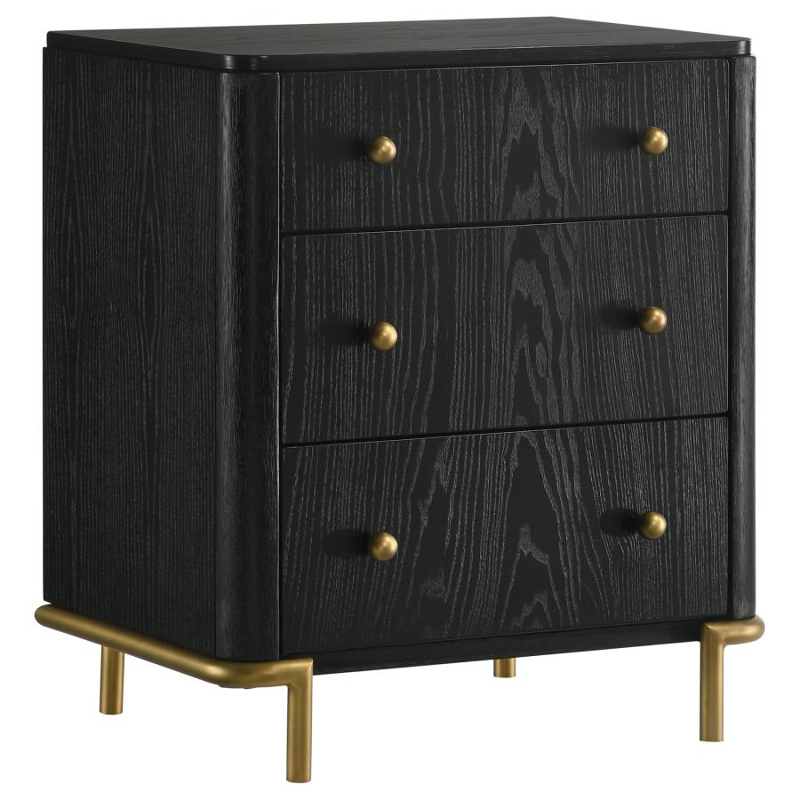 Arini 5-piece California King Bedroom Set Black and Natural