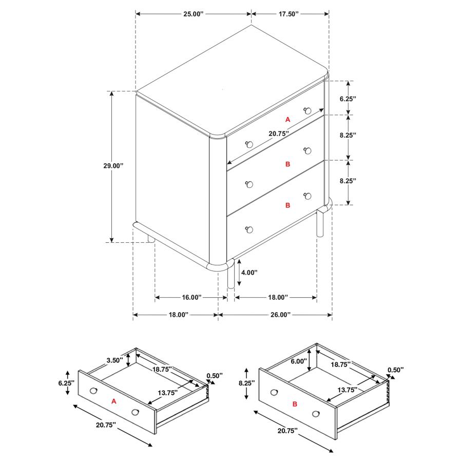 Arini 4-piece Eastern King Bedroom Set Cream and Black
