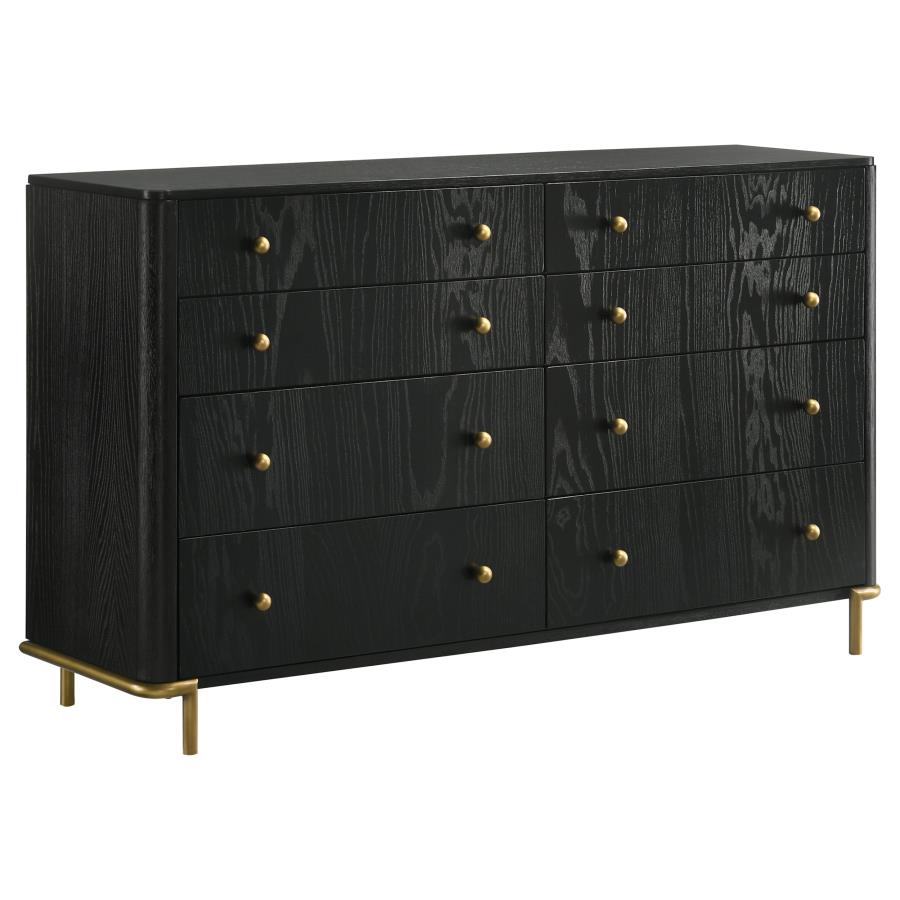 Arini 5-piece Queen Bedroom Set Cream and Black