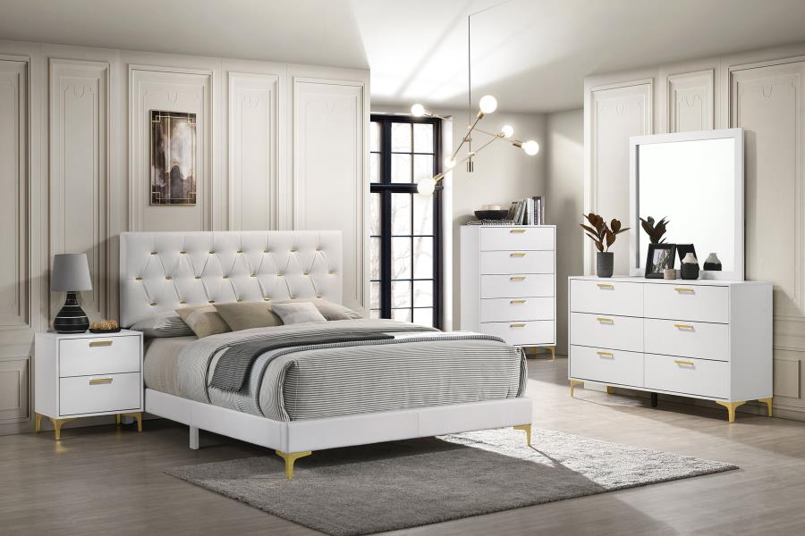Modal Additional Images for Kendall 6-drawer Dresser with Mirror White
