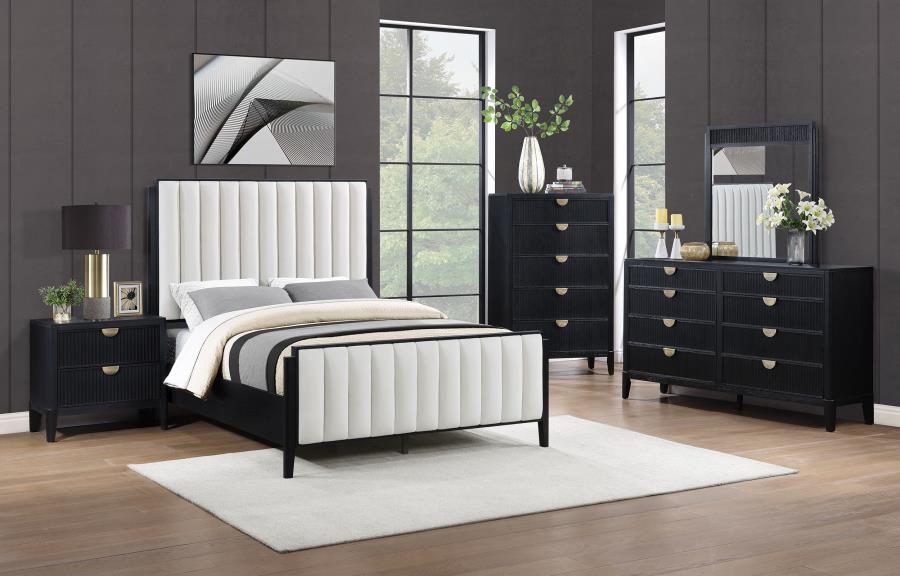 Modal Additional Images for Brookmead 60-inch Upholstered Eastern King Bed Black
