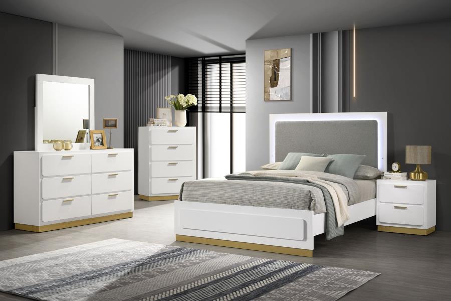 Modal Additional Images for Caraway 4-drawer Bedroom Chest White