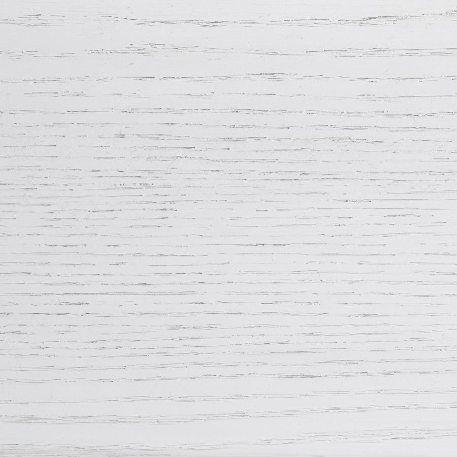 Marielle Eastern King Panel Bed Distressed White 