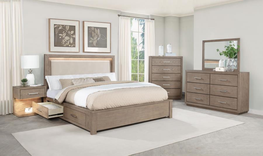 Modal Additional Images for Kenora 5-drawer Bedroom Chest Barley Brown