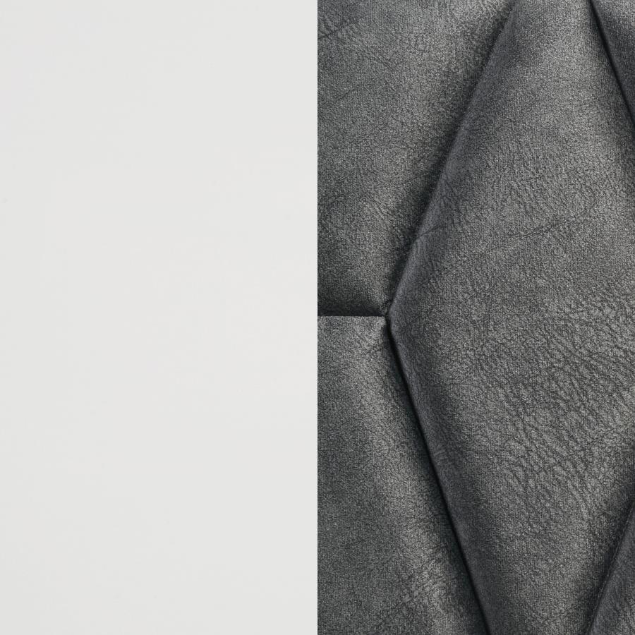 Sonora Eastern King Upholstered Panel Bed White 