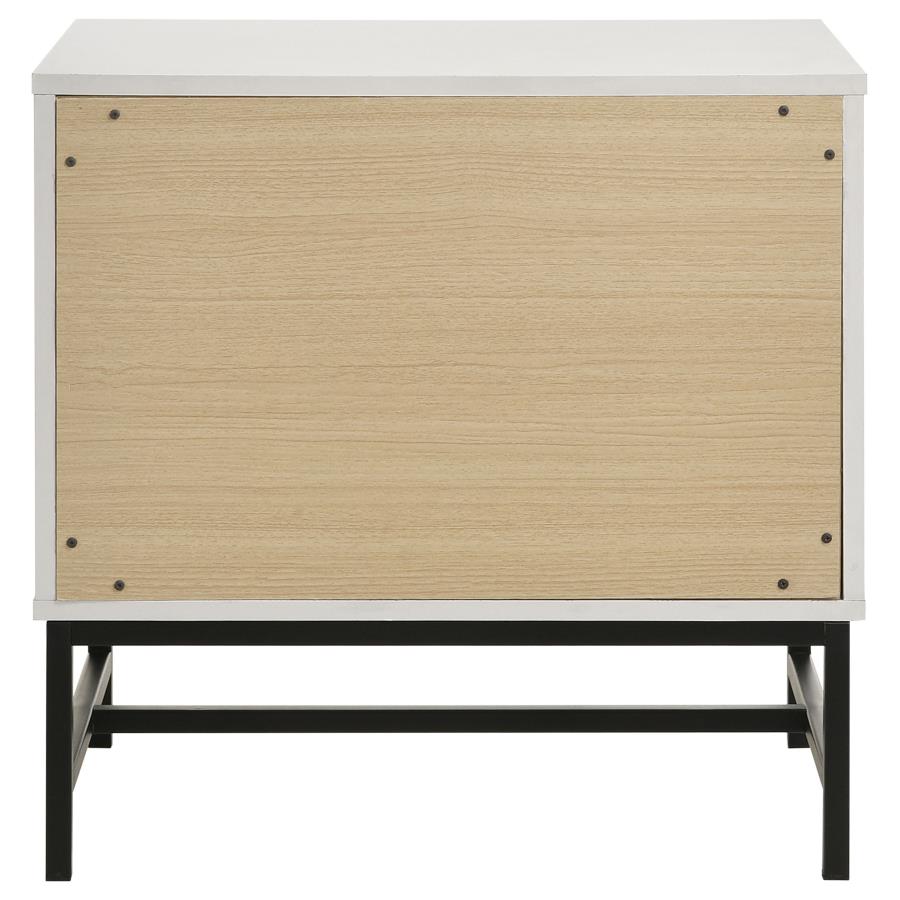 Sonora 2-drawer Nightstand Bedside Table White 