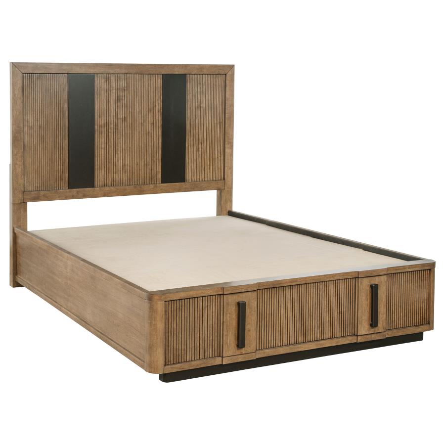 Terrace 2-drawer Queen Storage Bed Ash Brown (image for) Terrace 2-drawer Queen Storage Bed Ash Brown