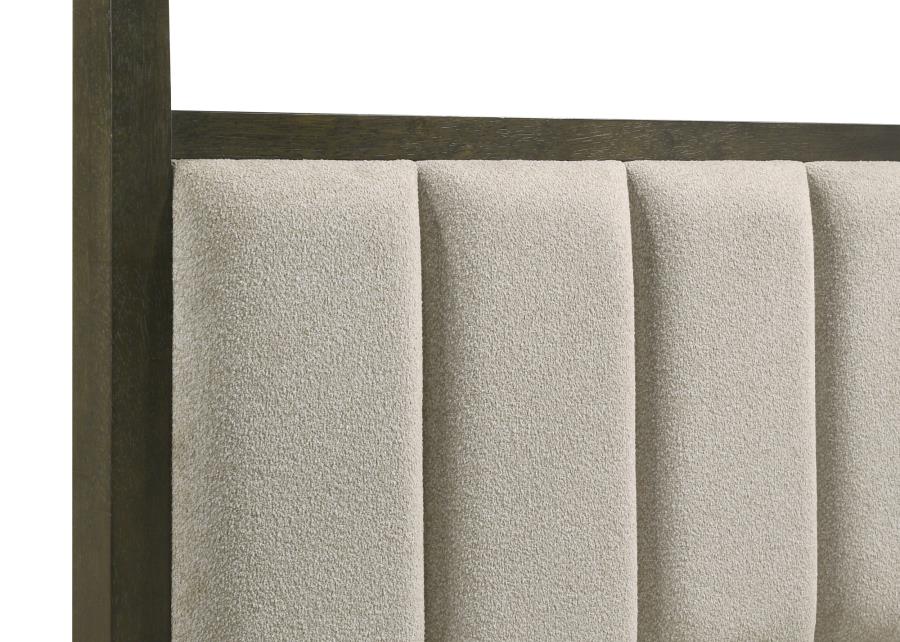 Gran Park Eastern King Four Poster Canopy Bed Dark Cocoa