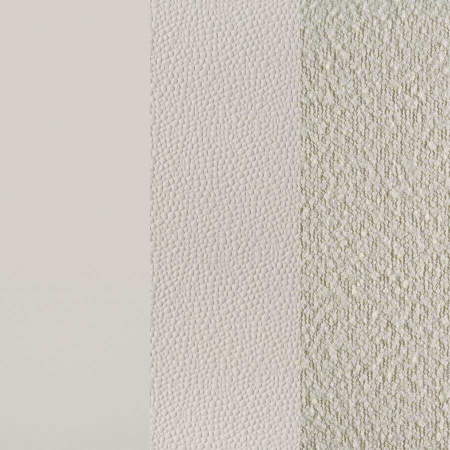 Olivia Eastern King Panel Bed LED Headboard Pearl White