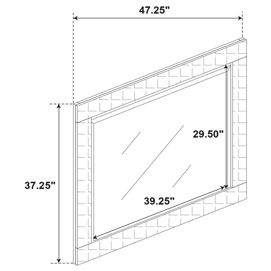 Modal Additional Images for Ives 4-piece Eastern King Bedroom Set Grey High Gloss