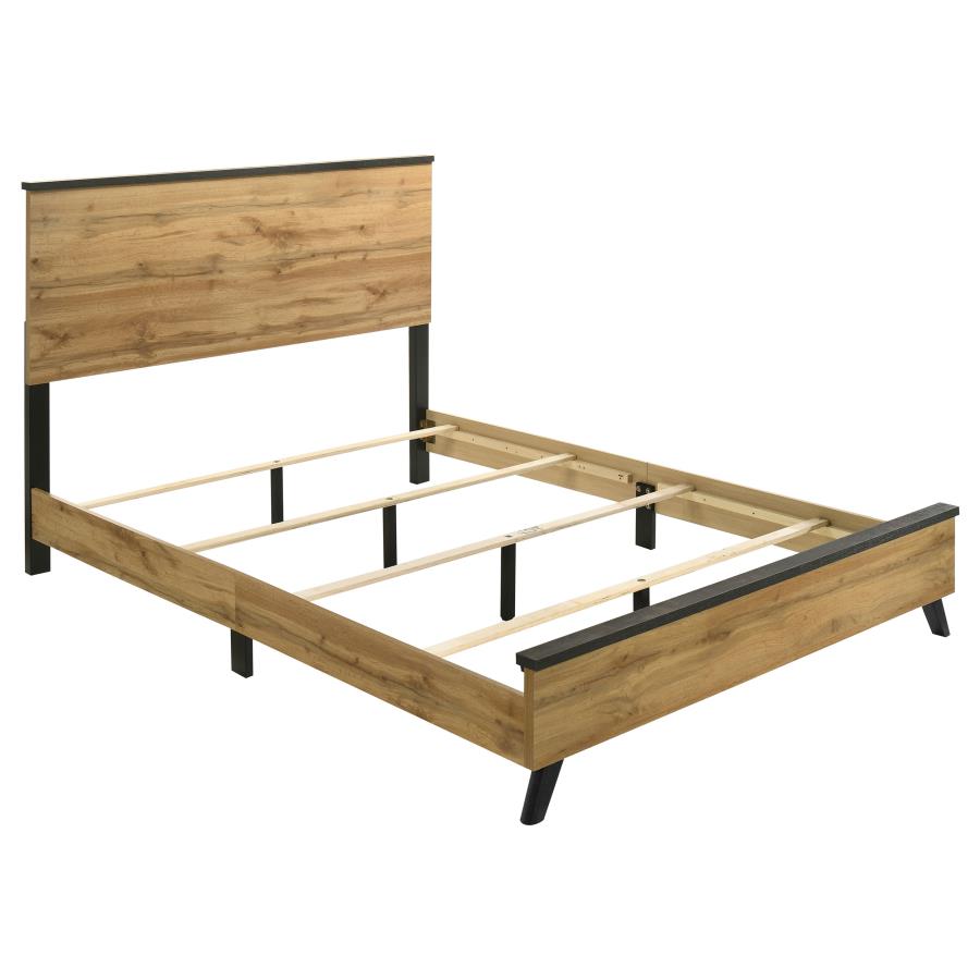 Kaywood 51-inch Eastern King Panel Bed Natural Pine (image for) Kaywood 51-inch Eastern King Panel Bed Natural Pine