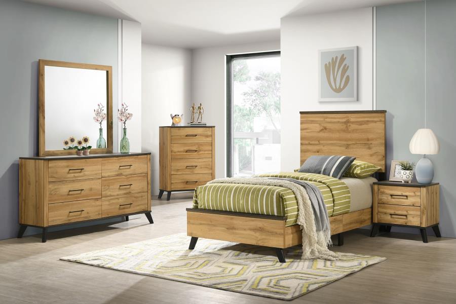 Kaywood 5-piece Twin Bedroom Set Natural Pine (image for) Kaywood 5-piece Twin Bedroom Set Natural Pine
