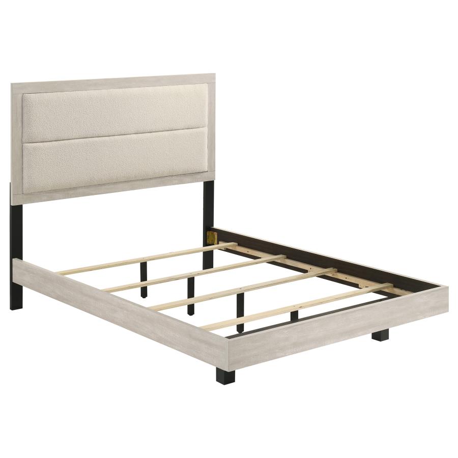 (image for) Trenton 54-inch Wood Full Panel Bed Rustic Cream