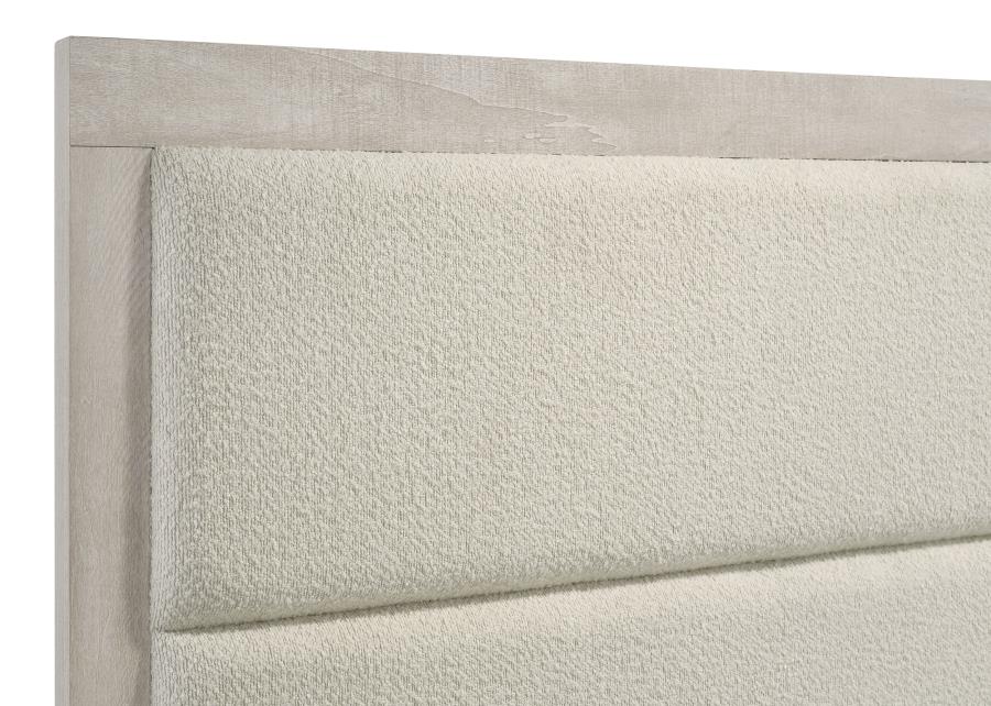 Trenton 54-inch Wood Full Panel Bed Rustic Cream