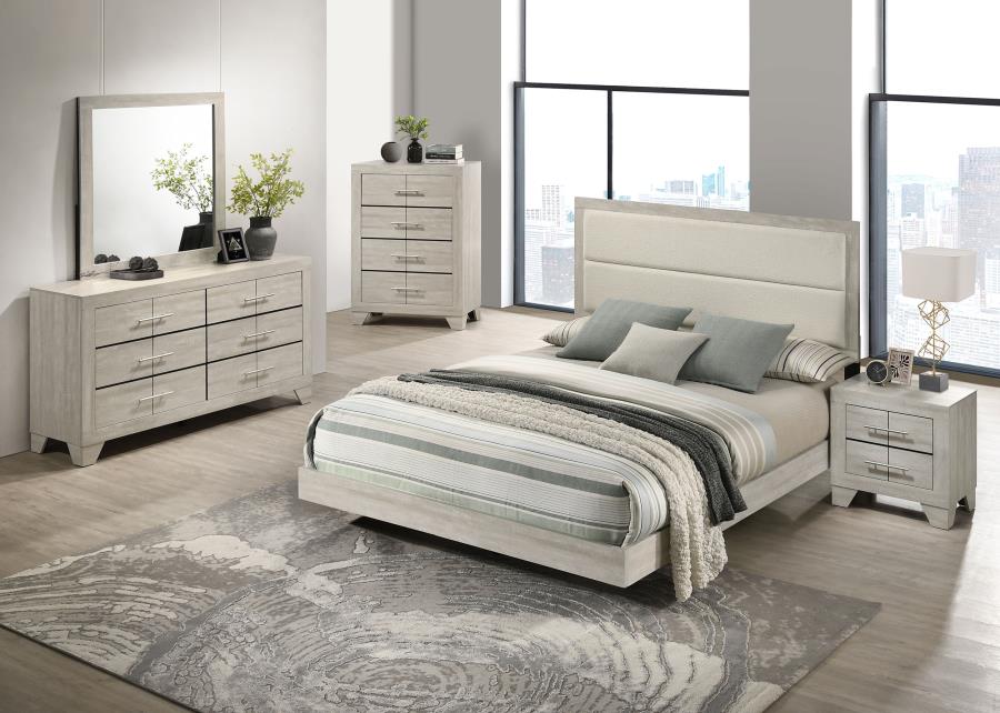 (image for) Trenton 5-piece Queen Bedroom Set Rustic Cream