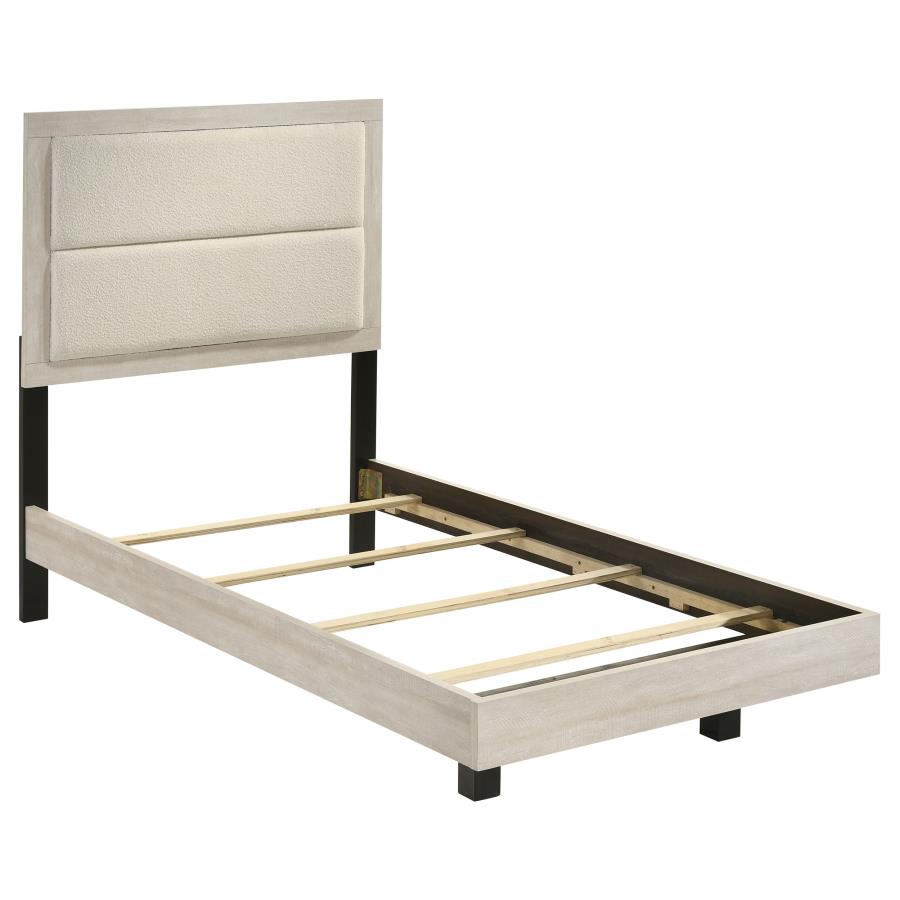 (image for) Trenton 54-inch Wood Twin Panel Bed Rustic Cream