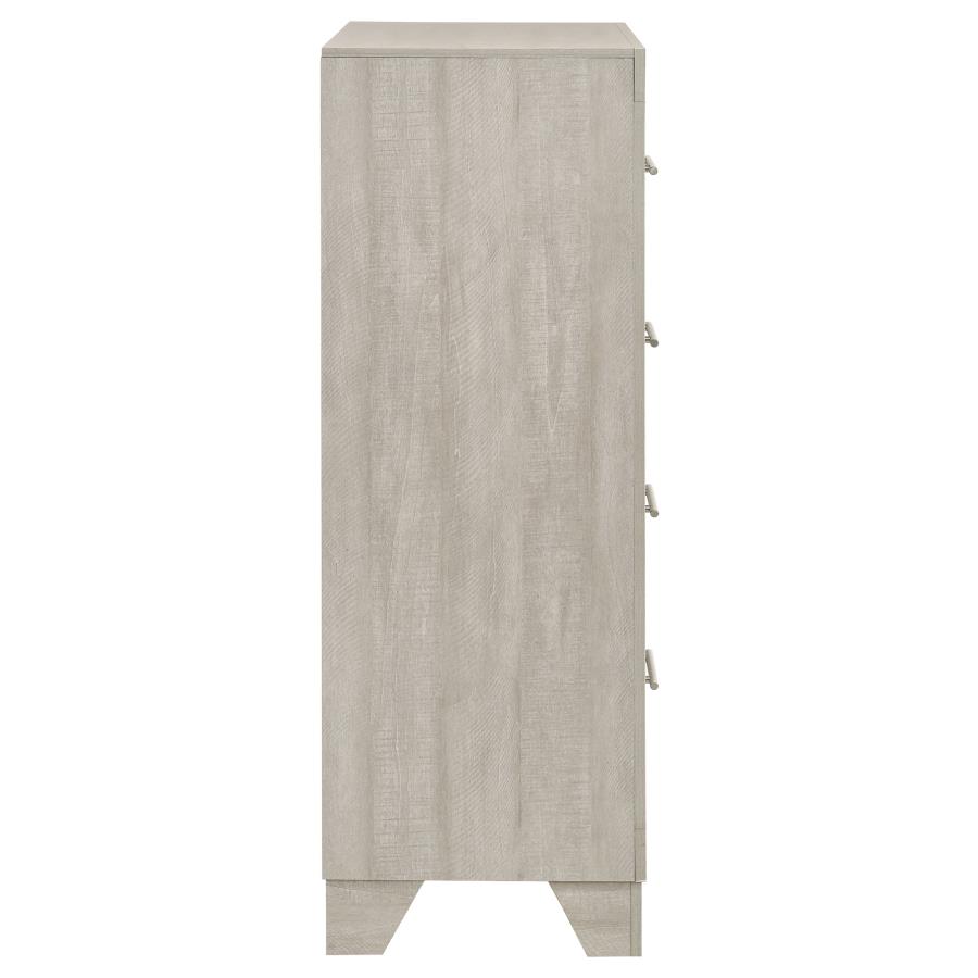 Trenton 4-drawer Bedroom Chest of Drawers Rustic Cream