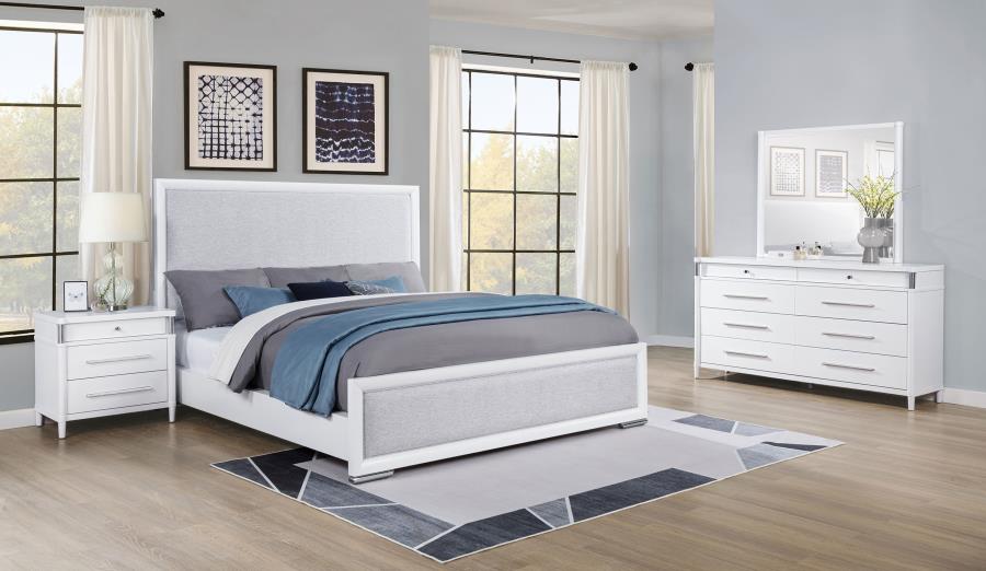 (image for) Gracemont 4-piece Queen Bedroom Set White