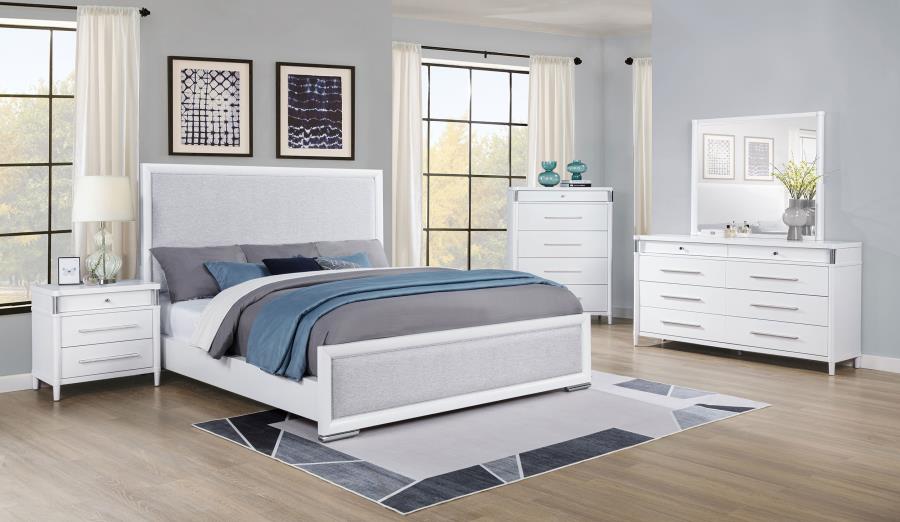 Modal Additional Images for Gracemont 3-drawer Bedroom Nightstand Bedside Table White