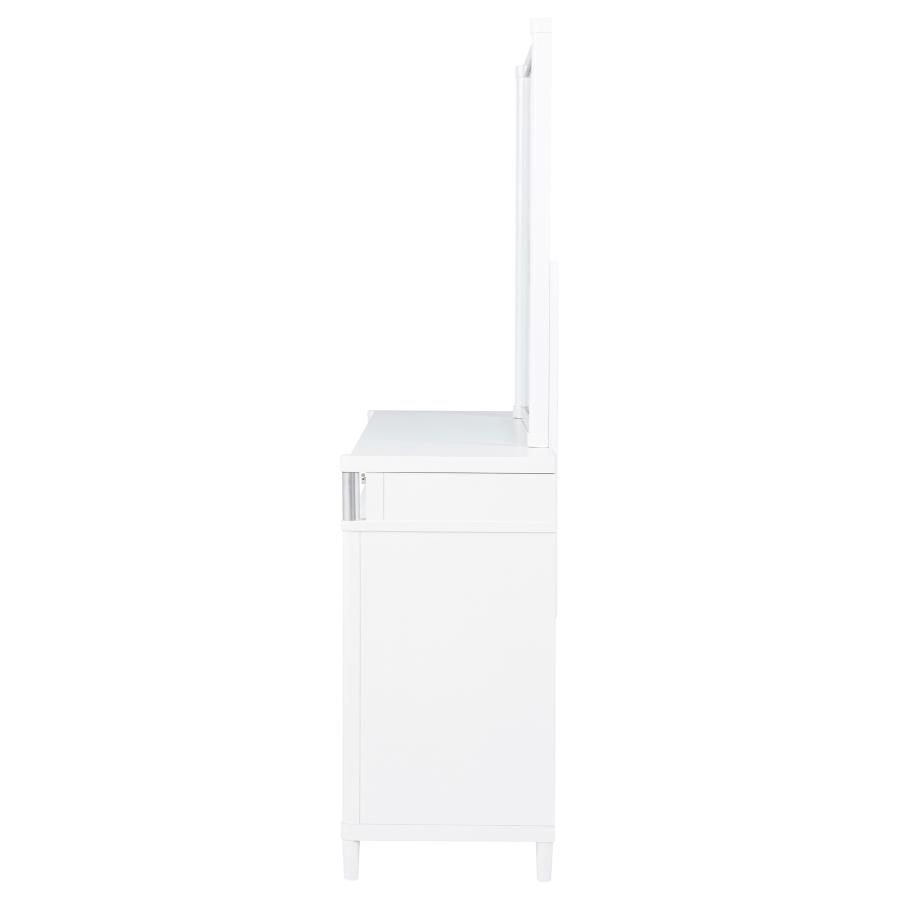Gracemont 8-drawer Bedroom Dresser with Mirror White