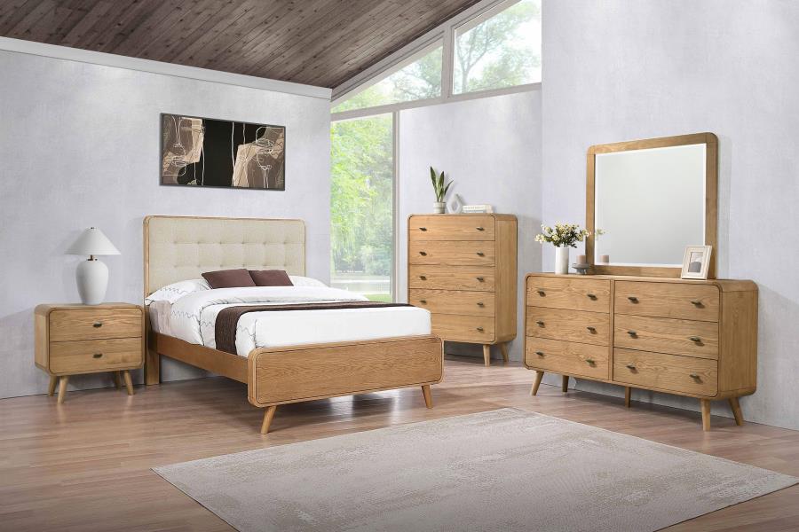 (image for) Robyn 5-piece Full Bedroom Set Light Ash