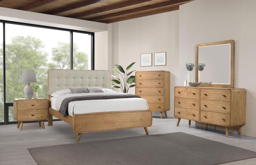 (image for) Robyn 5-piece California King Bedroom Set Light Ash