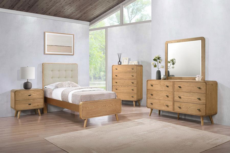 (image for) Robyn 5-piece Twin Bedroom Set Light Ash