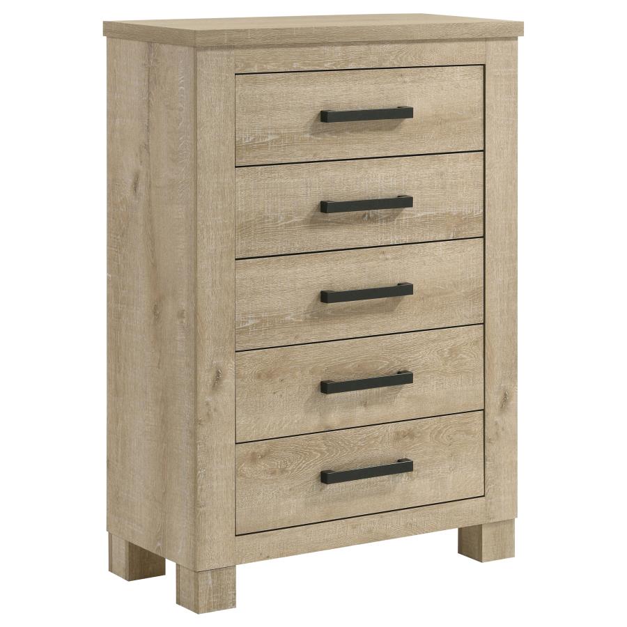Oakglen 5-piece Queen Bedroom Set Weathered Oak