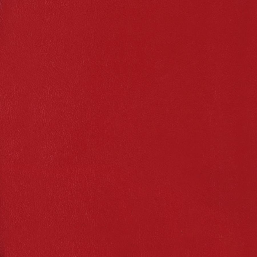 Retro Upholstered Metal Swivel Bar Stool Red (Set of 2)