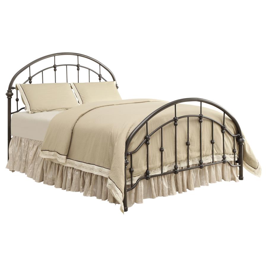 Rowan Metal Queen Open Frame Bed Dark Bronze (image for) Rowan Metal Queen Open Frame Bed Dark Bronze