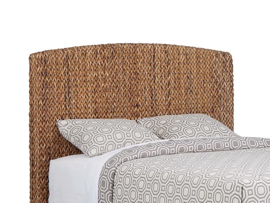 Laughton Banana Leaf California King Panel Bed Amber
