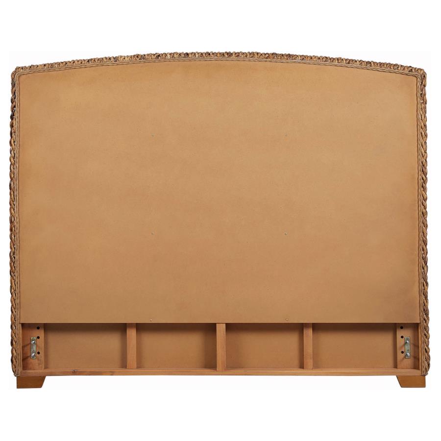 Laughton Woven Banana Leaf California King Headboard Amber