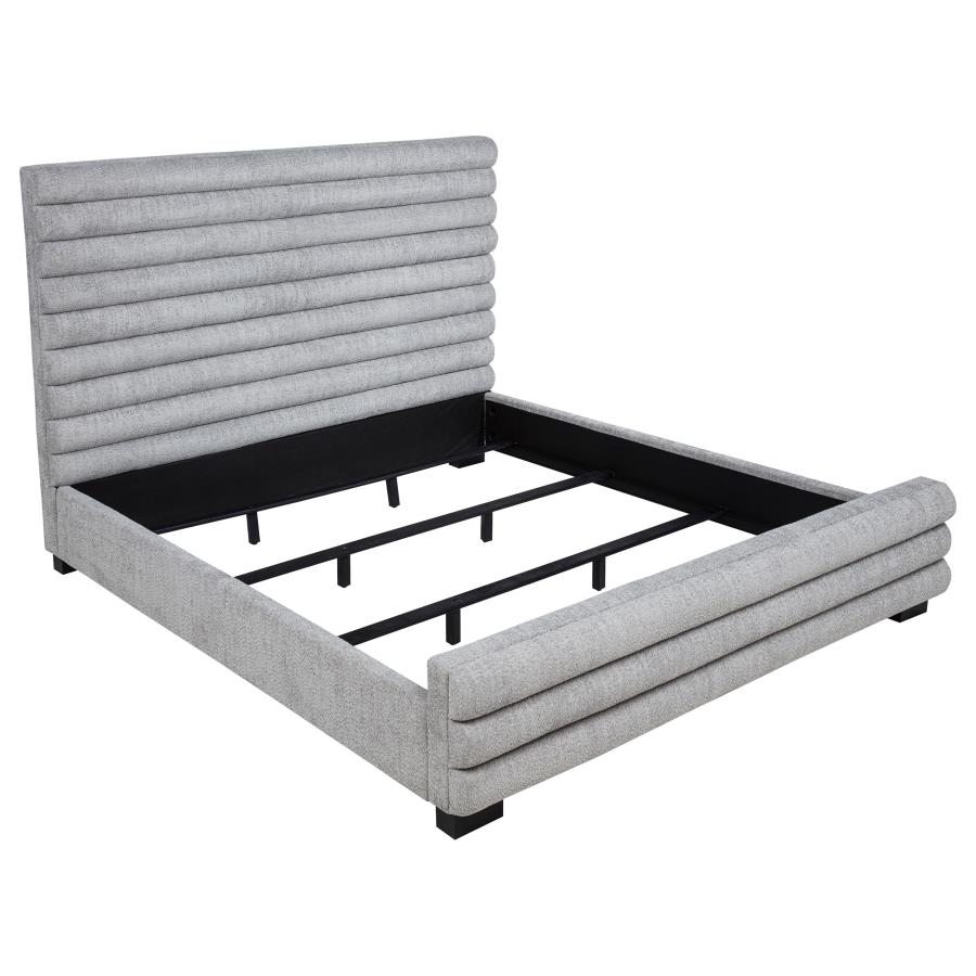 (image for) Patricia 58-inch Boucle Upholstered California King Bed Grey