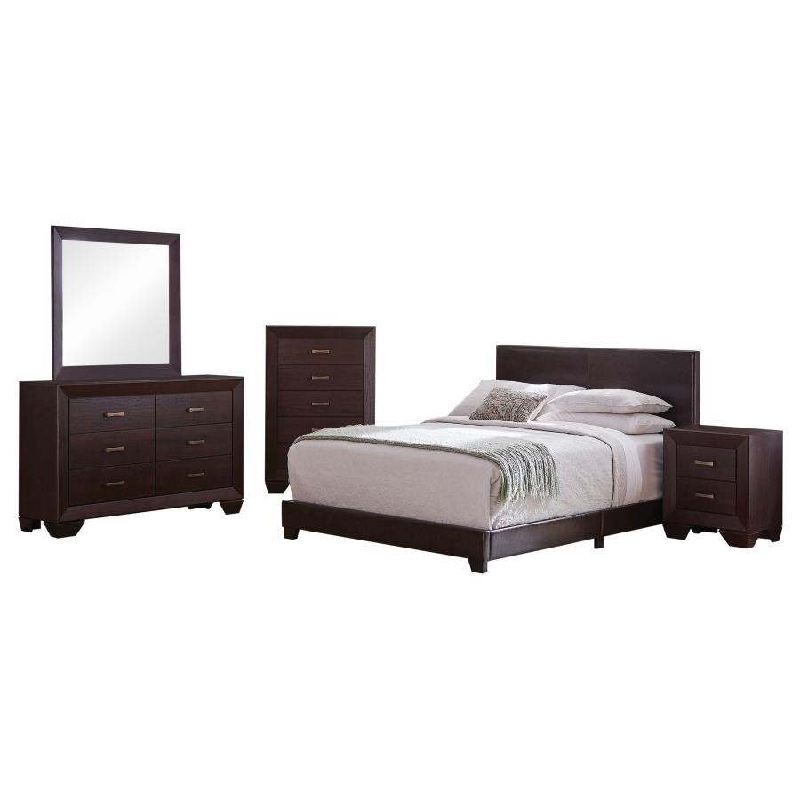 Dorian 5-piece Full Bedroom Set Dark Cocoa (image for) Dorian 5-piece Full Bedroom Set Dark Cocoa
