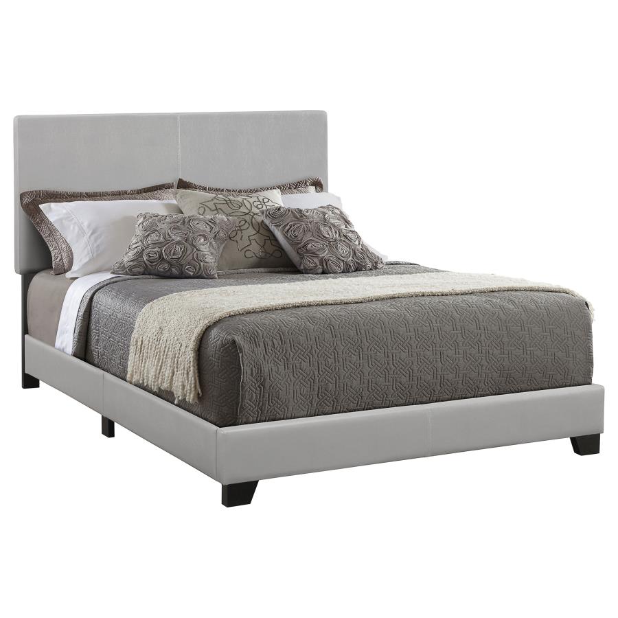 (image for) Dorian Faux Leather Upholstered California King Bed Grey