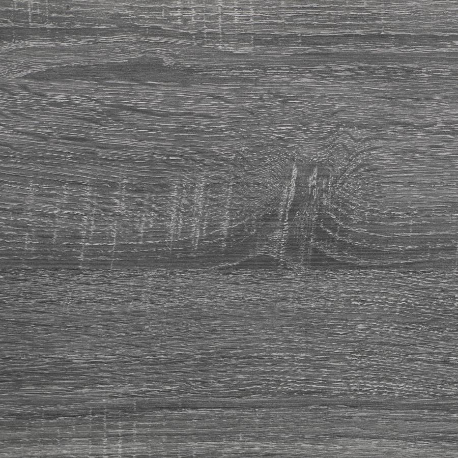 Ricky Metal Twin Panel Bed Grey