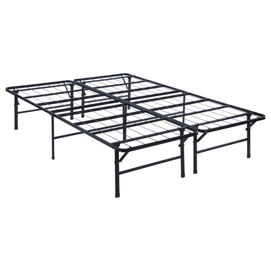 Mabel Metal Queen Mattress Support Platform Bed Black (image for) Mabel Metal Queen Mattress Support Platform Bed Black