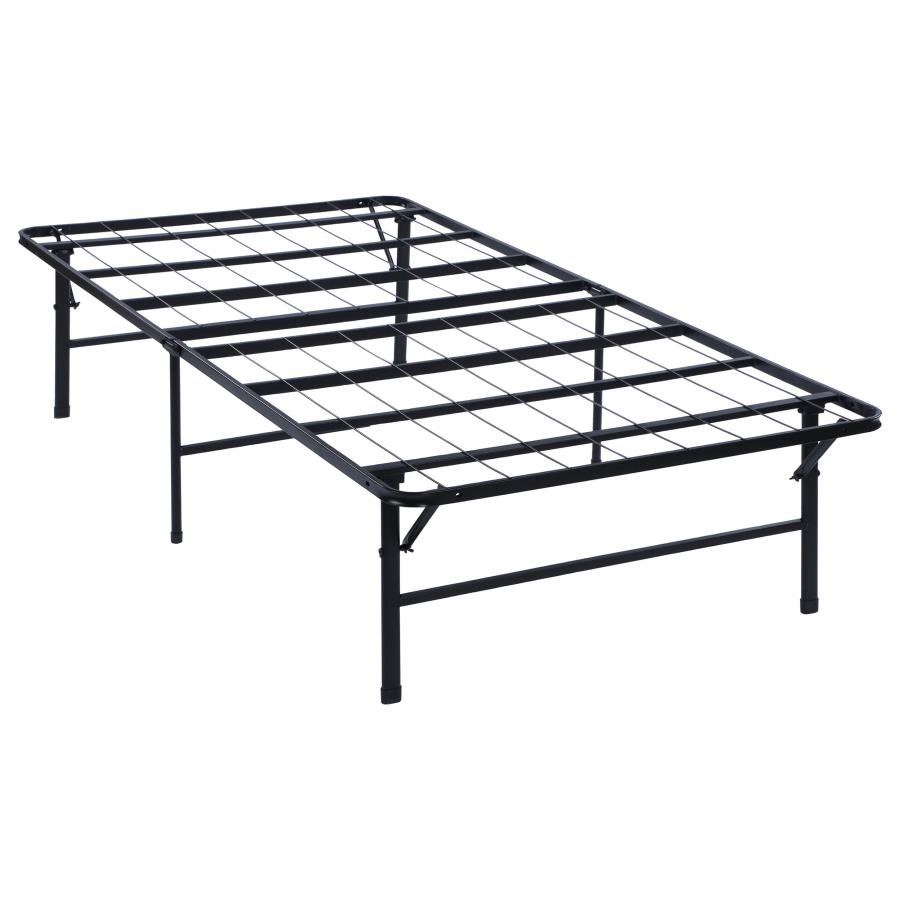 Mabel Metal Twin Mattress Support Platform Bed Black (image for) Mabel Metal Twin Mattress Support Platform Bed Black