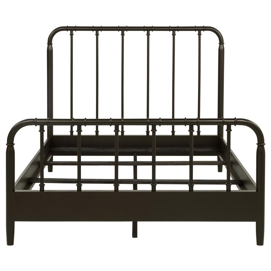 Rocco All Wood Water Pipe Open Frame Full Bed Dark Bronze