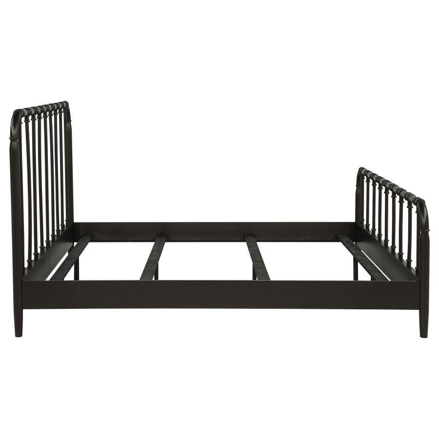 Rocco All Wood Water Pipe Open Frame Eastern King Bed Dark Bronze