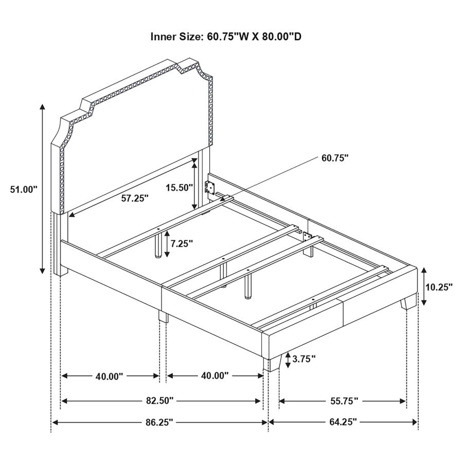 Modal Additional Images for Tamarac Upholstered Queen Panel Bed Beige