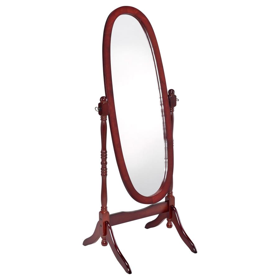 Foyet Wood Adjustable Full Length Cheval Mirror Merlot (image for) Foyet Wood Adjustable Full Length Cheval Mirror Merlot