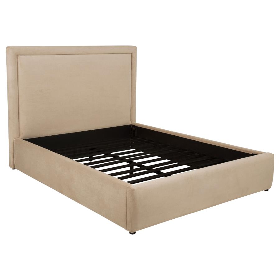 (image for) Lawson 54-inch Upholstered Queen Platform Bed Light Saddle
