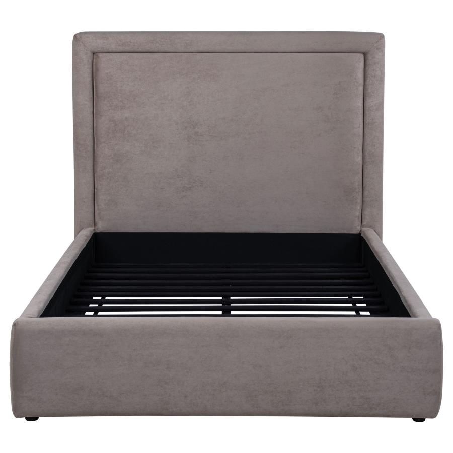 Lawson 54-inch Upholstered Full Panel Platform Bed Mushroom