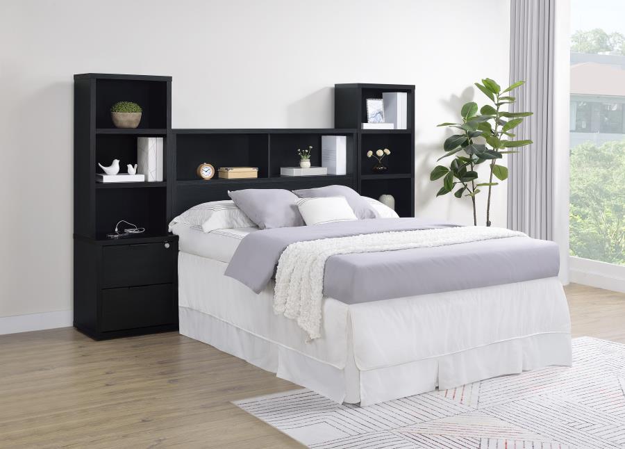 Modal Additional Images for Westpark 49-inch Full Bookcase Headboard Black